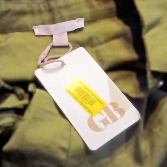 NWT GB Dillard's Olive Green Button-Up Shirt Corset Dress Sz XS Cotton - Picture 6 of 8